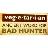 Wood "Vegetarian" Wall Sign
