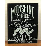 Wood Moonshine Sign