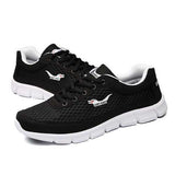 Men Sport Shoes Outdoor Mesh Breathable Comfortable Casual Lace-Up Athletic Shoes