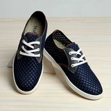Summer Men Mesh Outdoor Sport Running Casual Flats Lace Up Breathable Shoes