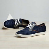 Summer Men Mesh Outdoor Sport Running Casual Flats Lace Up Breathable Shoes
