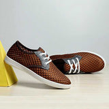 Summer Men Mesh Outdoor Sport Running Casual Flats Lace Up Breathable Shoes