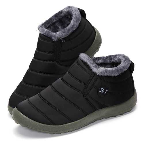 Men Winter Cotton Warm Lined Casual Outdoor Snow Boots