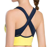 Cozy Criss-cross Professional Shakeproof Tops Wireless Breathable Sports Yoga Vest Bra