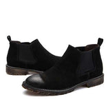 Men England Style Suede Leather Soft Sole Ankle Boots
