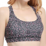 Cross Beauty Back Shockproof Wireless Running Yoga Fitness Sports Bra Top