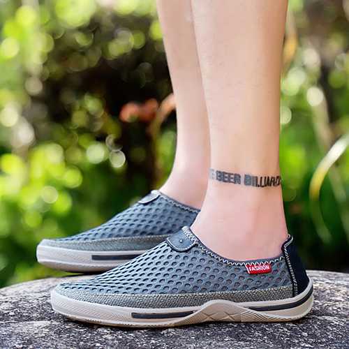 Men Comfy Wear Resistance Sole Breathable Mesh Loafers
