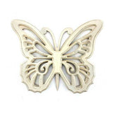 18.5" x 23" x 4" Light Yellow Rustic Butterfly Wooden  Wall Decor