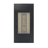 39.75" x 19.88" x 2.63" Black & Brown, Facial-Makeup Patterned, Plaque - Wall Decor