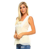 Women's Crochet Tie Sleeveless Top