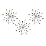 Acrylic Burst Silver Metal Wall Decor
