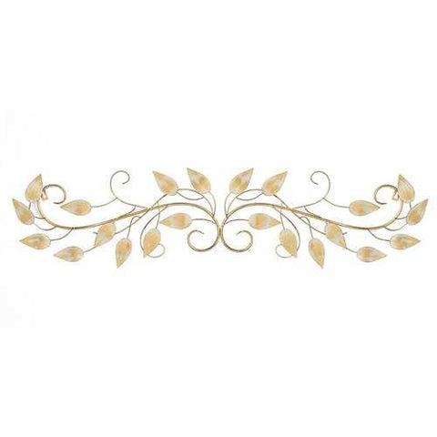 Brushed Gold Over The Door Metal Wall Decor