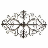 Black Traditional Metal Scroll Wall Decor