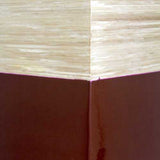 6.75" X 6.75" X 24" Natural Wood Bamboo Vase with Tones