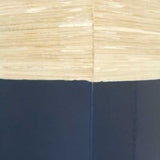 6.75" X 6.75" X 24" Natural Wood Bamboo Vase with Tones