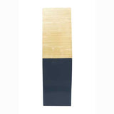 6.75" X 6.75" X 24" Natural Wood Bamboo Vase with Tones