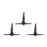 6.5" x 2.5" x 6.5" Wall Diver - Black 3-Pack