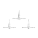 6.5" x 2.5" x 6.5" Wall Diver - White 3-Pack