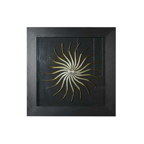 26" x 2" x 35" Black, Wood And Glass - Shadow Box