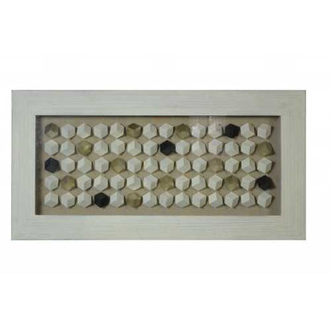 27" x 3" x 24" Grey, Wood And Glass - Shadow Box