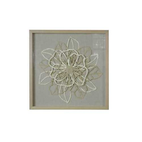 15" x 2" x 28" Natural Brown, Wood, Paper And Glass - Shadow Box
