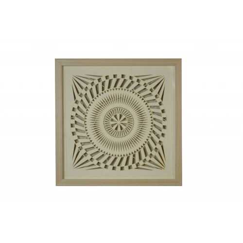 8" x 2" x 20" Natural Brown, Paper And Glass - Shadow Box