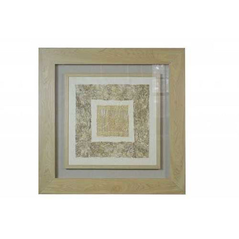 27" x 2" x 35" Natural Brown, Wood And Glass - Shadow Box