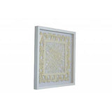 White and Natural Cut Paper Shadow Box Wall Art