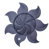 23.25" X 2" X 23.25" Turquoise Copper and Bronze Metal Medium Flower Wall Decor
