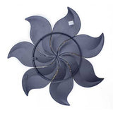 29" X 2" X 29" Gold  Copper  Brown Metal Large Flower Wall Decor