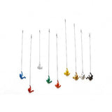 6" x 3" x 3" Resin Multicolor 9 Pack Climbing Man