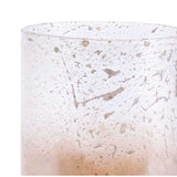 6.3" x 6.3" x 10.4" Translucent & Copper, Glass, Large Vase