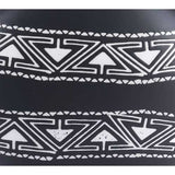 11" x 3.9" x 11.6" Black & White, Ceramic, Medium Vase