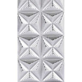6.3" x 6.3" x 16.9" Silver, Ceramic, Large Vase