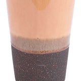 7.1" x 7.1" x 16.1" Light Orange, Ceramic, Medium Vase