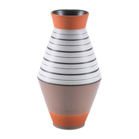 6.7" x 6.7" x 12.8" Multicolor, Ceramic, Small Vase