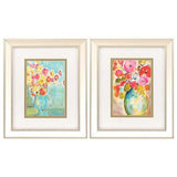 10" X 12" Champagne Gold Color Frame  Pastel Vase (Set of 2)
