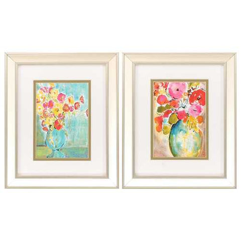 10" X 12" Champagne Gold Color Frame  Pastel Vase (Set of 2)