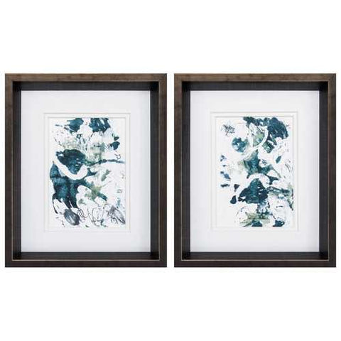 10" X 12" Brushed Silver Frame Cloud Farm (Set of 2)