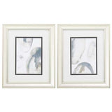 10" X 12" Champagne Gold Color Frame  Natural Geode (Set of 2)