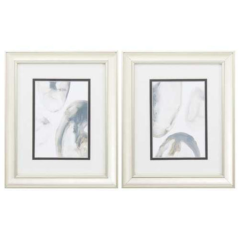 10" X 12" Champagne Gold Color Frame  Natural Geode (Set of 2)