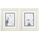 10" X 12" Champagne Gold Color Frame  Natural Geode (Set of 2)