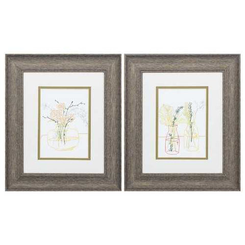 11" X 13" Distressed Wood Toned Frame Starting Fresh (Set of 2)