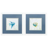 11" X 11" Matte White Frame Reef Encounter (Set of 2)