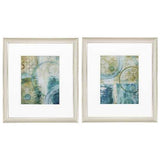 15" X 17" Champagne Gold Color Frame  Geometric Rush (Set of 2)