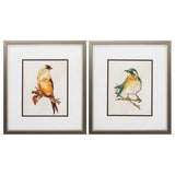 14" X 16" Metallic Bronze Frame Eco Bird (Set of 2)