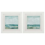 19" X 19" White Frame Cape Cod (Set of 2)