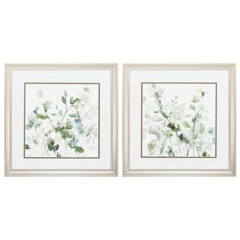 18" X 18" Champagne Gold Color Frame  Sage Garden Set of 2