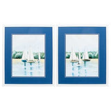 17" X 20" Matte White Frame Afternoon Sail (Set of 2)