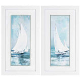 15" X 27" White Frame Soft Sail (Set of 2)